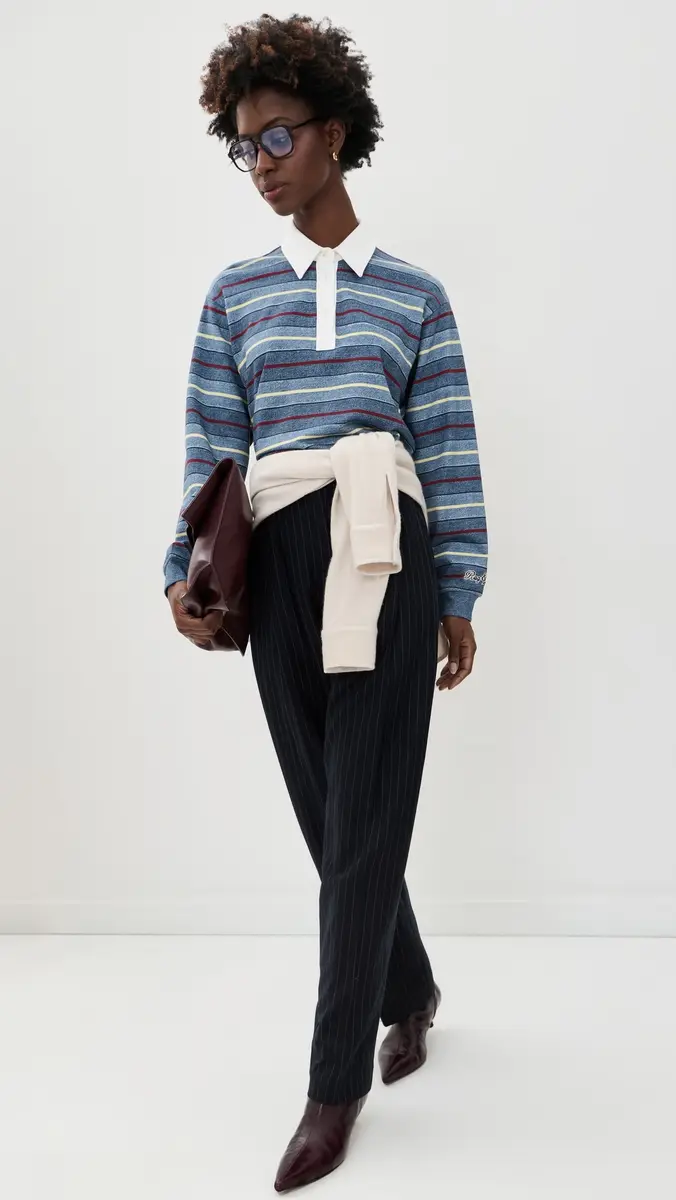 rag & bone RB Miramar Cropped Rugby Polo | Thumbnail 5 rag & bone RB Miramar Cropped Rugby Polo | Thumbnail 5