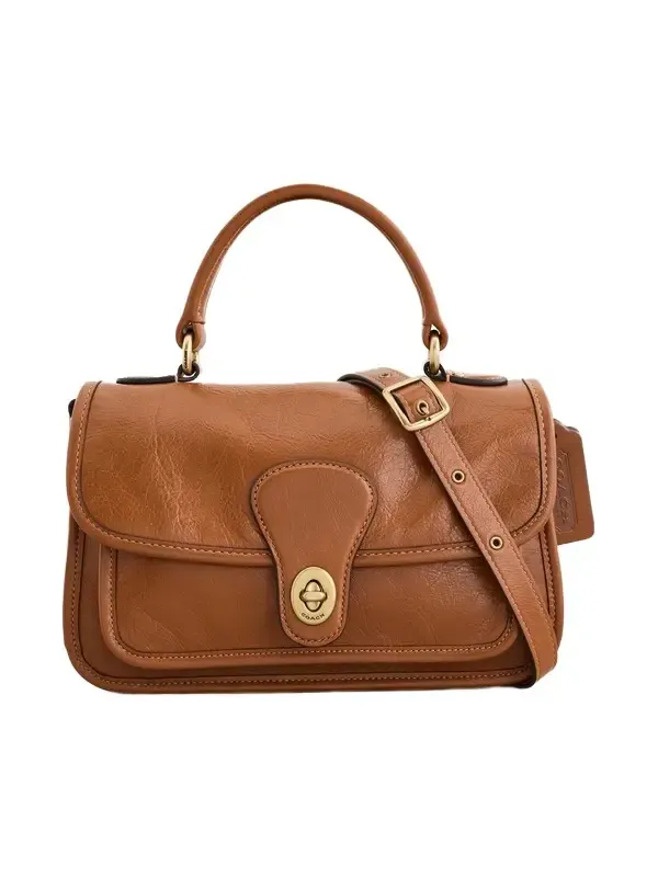 Coach Glazed Grain Leather Metropolitan Bag 24