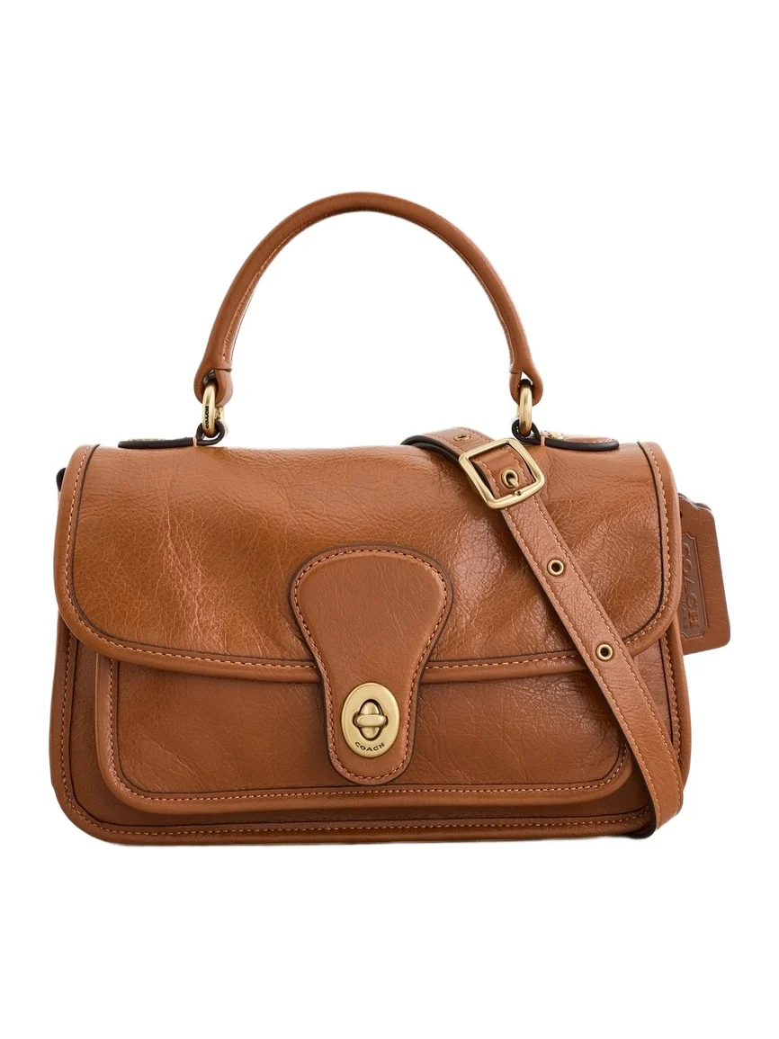 Coach Glazed Grain Leather Metropolitan Bag 24