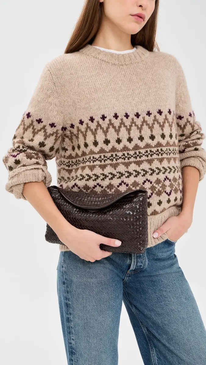 Madewell Woven Lid Top Clutch | Thumbnail 3 Madewell Woven Lid Top Clutch | Thumbnail 3