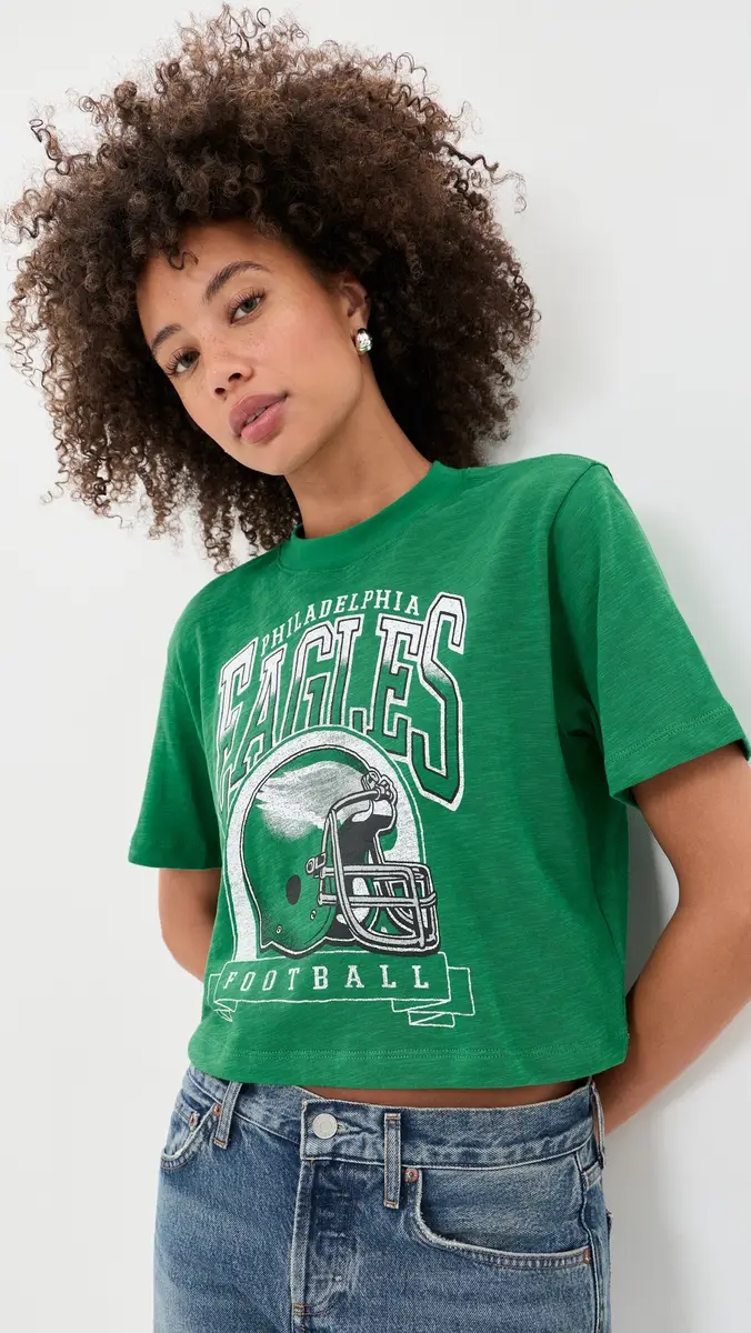 Junk Food Eagles Helmut Crop Tee | Thumbnail 2 Junk Food Eagles Helmut Crop Tee | Thumbnail 2