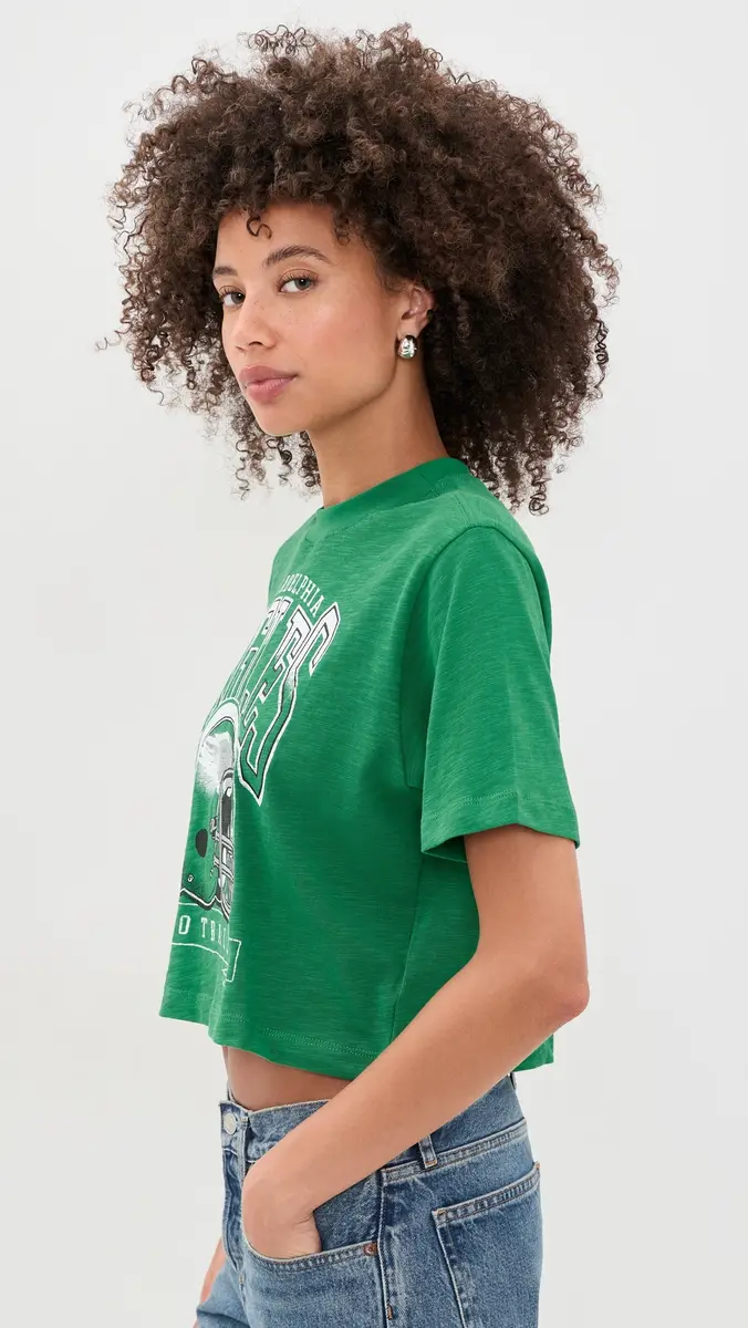 Junk Food Eagles Helmut Crop Tee | Thumbnail 4 Junk Food Eagles Helmut Crop Tee | Thumbnail 4