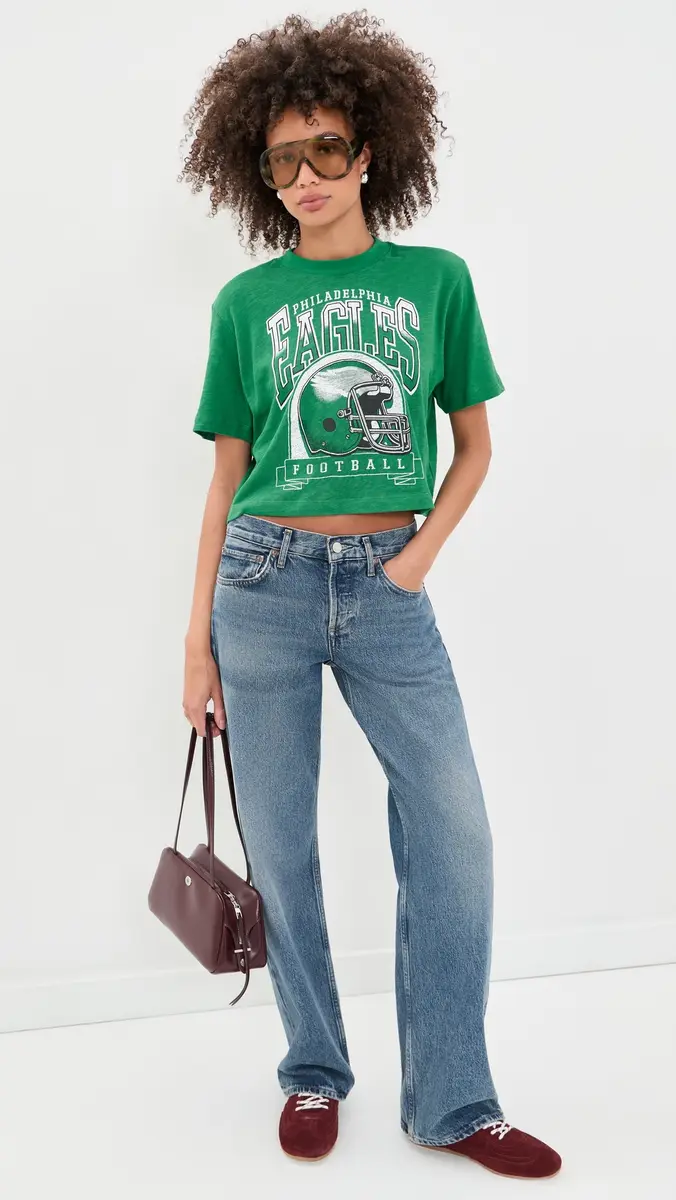 Junk Food Eagles Helmut Crop Tee | Thumbnail 5 Junk Food Eagles Helmut Crop Tee | Thumbnail 5