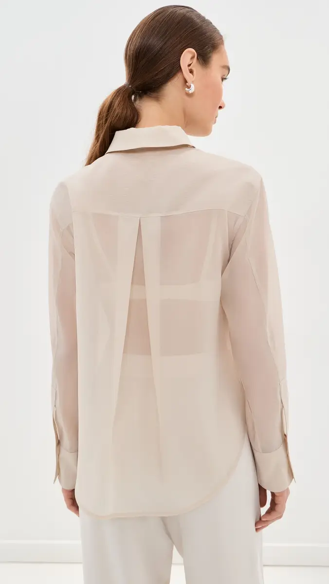 LE BOP Organza Button Down | Thumbnail 3 LE BOP Organza Button Down | Thumbnail 3