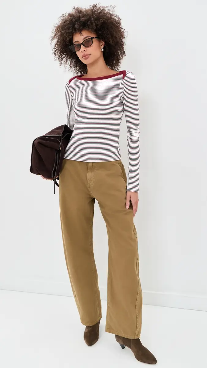 rag & bone The Essential Rib Stripe Bateau Tee | Thumbnail 5 rag & bone The Essential Rib Stripe Bateau Tee | Thumbnail 5