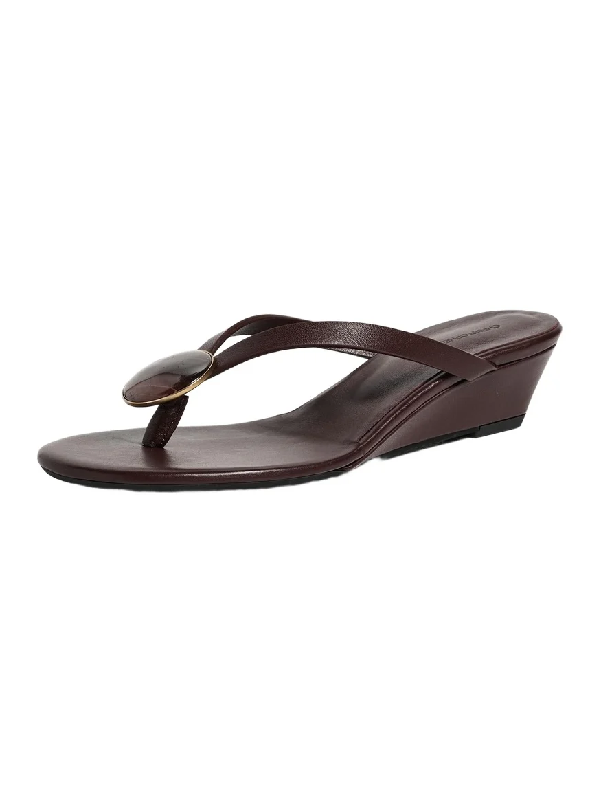 Christopher Esber Aura Quartz Flip Flop Wedges
