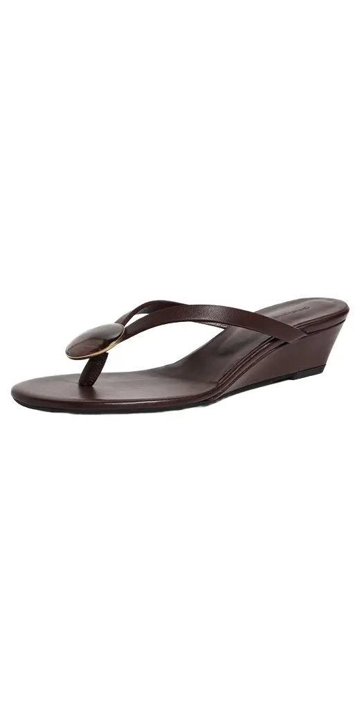Christopher Esber Aura Quartz Flip Flop Wedges