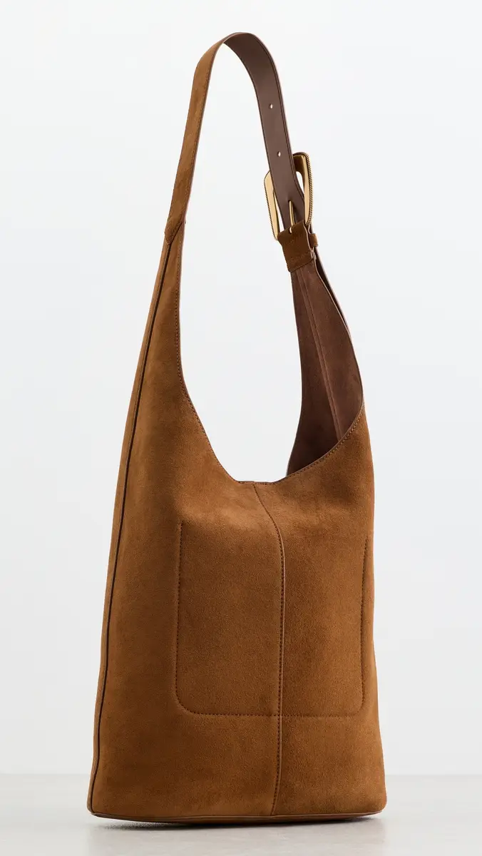 Veronica Beard Suede Large Loop Bag | Thumbnail 4 Veronica Beard Suede Large Loop Bag | Thumbnail 4