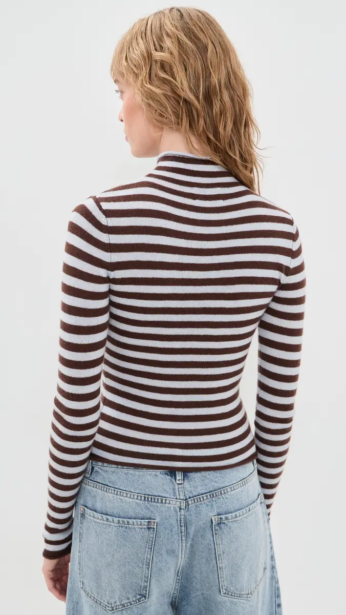 Guizio Fitted Knit Crew Neck | Thumbnail 3 Guizio Fitted Knit Crew Neck | Thumbnail 3