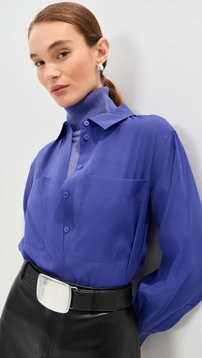 LE BOP Organza Button Down | Thumbnail 2 LE BOP Organza Button Down | Thumbnail 2