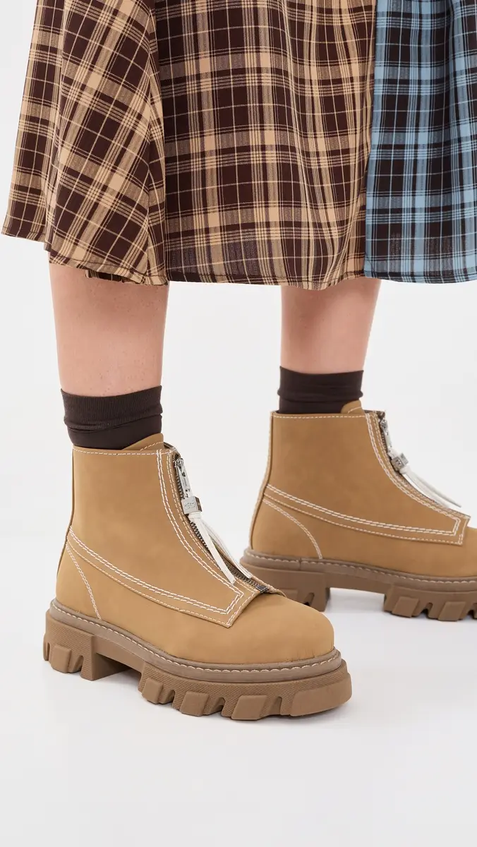 Ganni Cleated Zip Boots | Thumbnail 3 Ganni Cleated Zip Boots | Thumbnail 3
