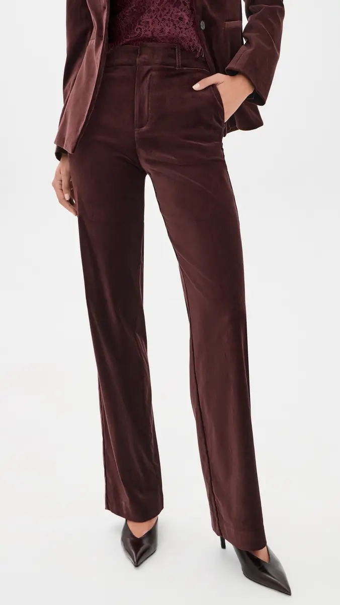PAIGE Sasha Velvet Trousers 34 | Thumbnail 2
