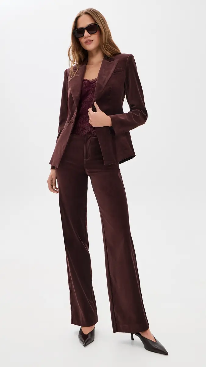PAIGE Sasha Velvet Trousers 34 | Thumbnail 5