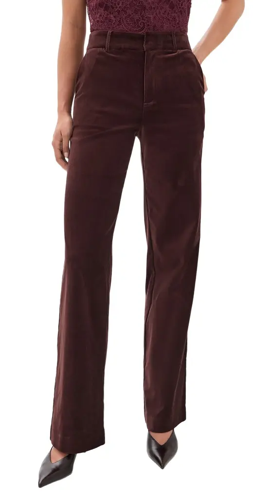 PAIGE Sasha Velvet Trousers 34