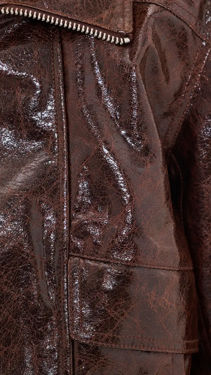 Cinq à Sept Tumbled Vegan Leather Alexander Jacket | Thumbnail 6 Cinq à Sept Tumbled Vegan Leather Alexander Jacket | Thumbnail 6