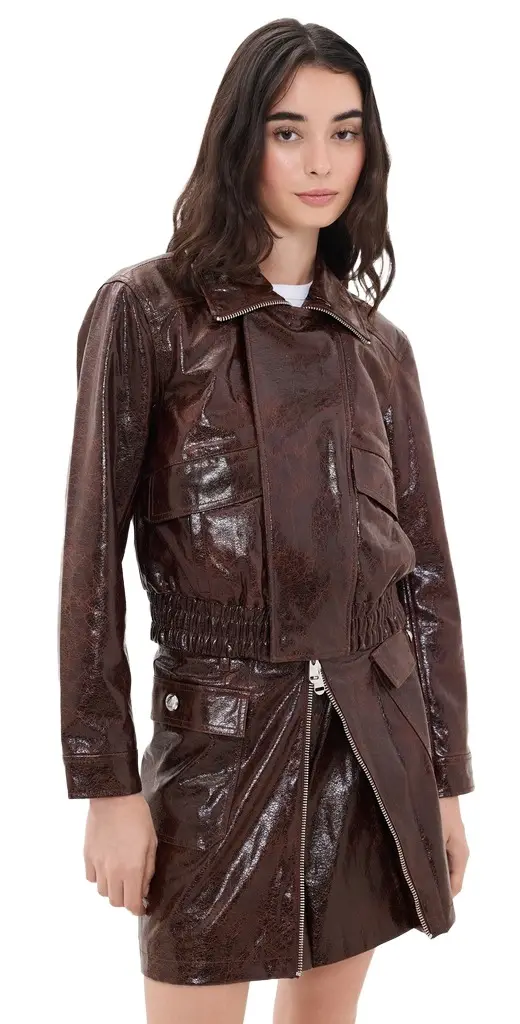 Tumbled Vegan Leather Alexander Jacket Tumbled Vegan Leather Alexander Jacket