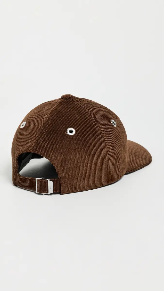 AMI Quota - Black De Coeur Embroidery Corduroy Cap | Thumbnail 5