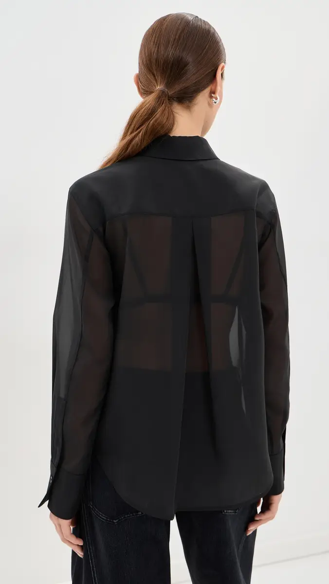 LE BOP Organza Button Down | Thumbnail 3 LE BOP Organza Button Down | Thumbnail 3