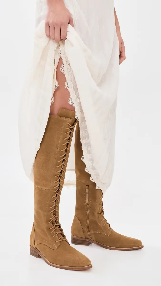 Free People Davey Over-the-Knee Lace Up Boots | Thumbnail 3 Free People Davey Over-the-Knee Lace Up Boots | Thumbnail 3