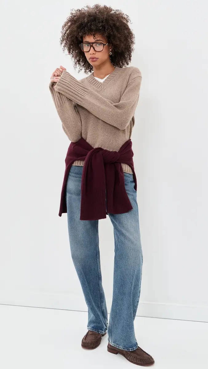 Jenni Kayne Cropped Cashmere Jet V Neck | Thumbnail 5 Jenni Kayne Cropped Cashmere Jet V Neck | Thumbnail 5