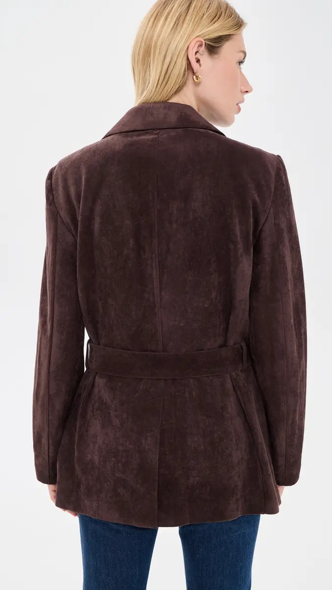 susana monaco Faux Suede Patch Pocket Blazer | Thumbnail 3