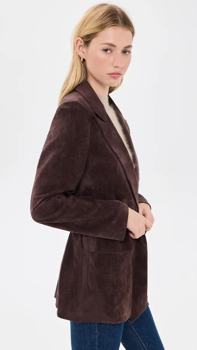 susana monaco Faux Suede Patch Pocket Blazer | Thumbnail 4