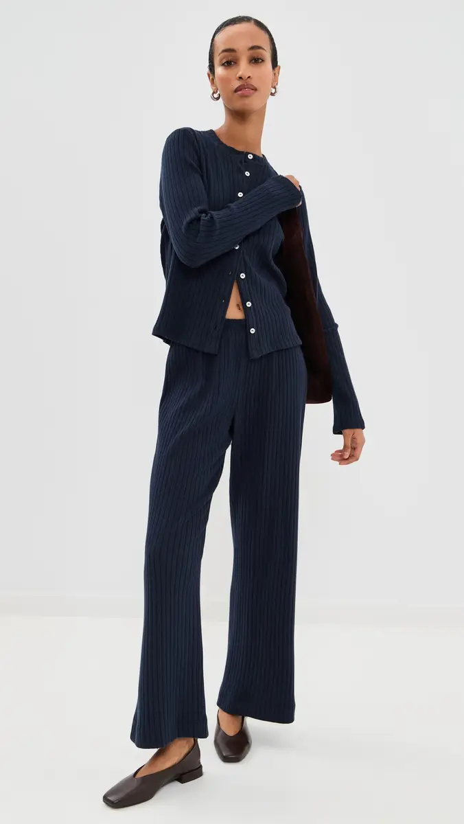 DONNI. DONNI. The Sweater Rib Simple Pants | Thumbnail 5