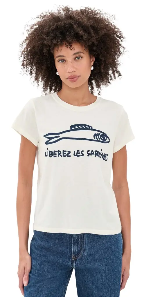 Clare V. Clare V. Liberez Les Sardines Classic Tee