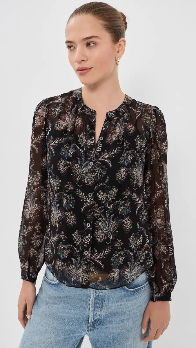 Veronica Beard Ashlynn Silk Blouse | Thumbnail 3 Veronica Beard Ashlynn Silk Blouse | Thumbnail 3