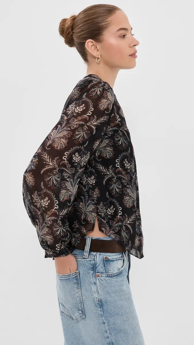 Veronica Beard Ashlynn Silk Blouse | Thumbnail 5 Veronica Beard Ashlynn Silk Blouse | Thumbnail 5