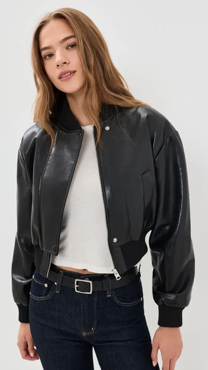 Citizens of Humanity Camille Moto Recycled Leather Jacket | Thumbnail 2 Citizens of Humanity Camille Moto Recycled Leather Jacket | Thumbnail 2