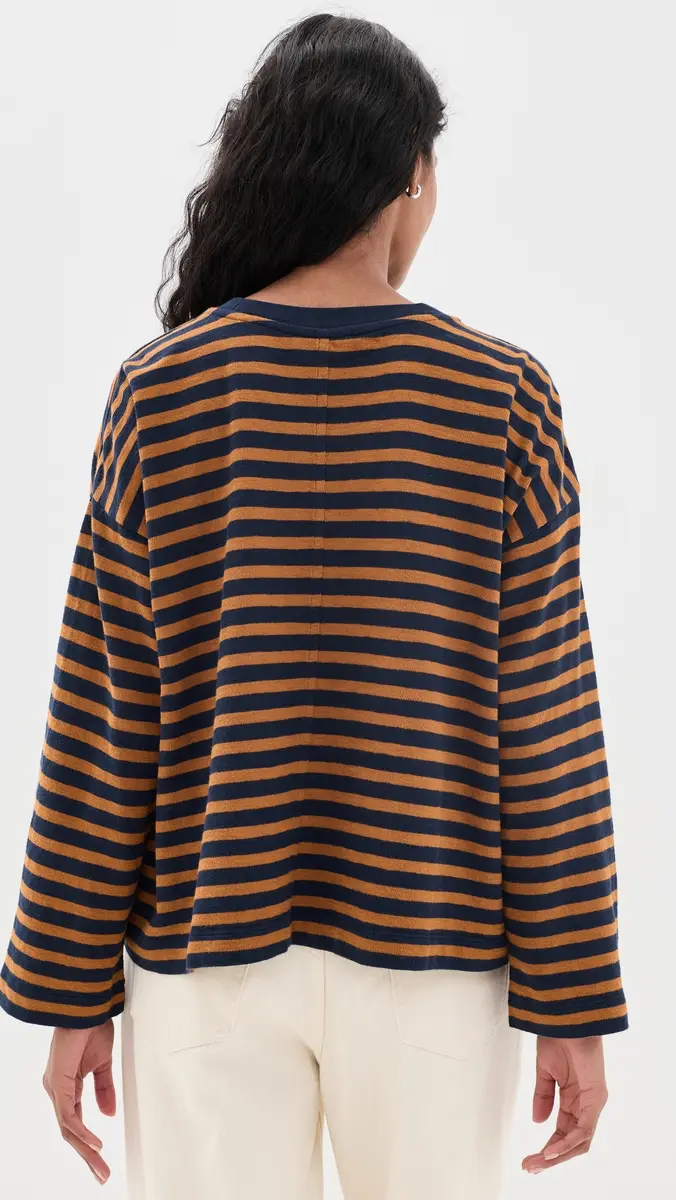 Madewell Easy Crewneck Long Sleeve Tee In Stripe | Thumbnail 3 Madewell Easy Crewneck Long Sleeve Tee In Stripe | Thumbnail 3
