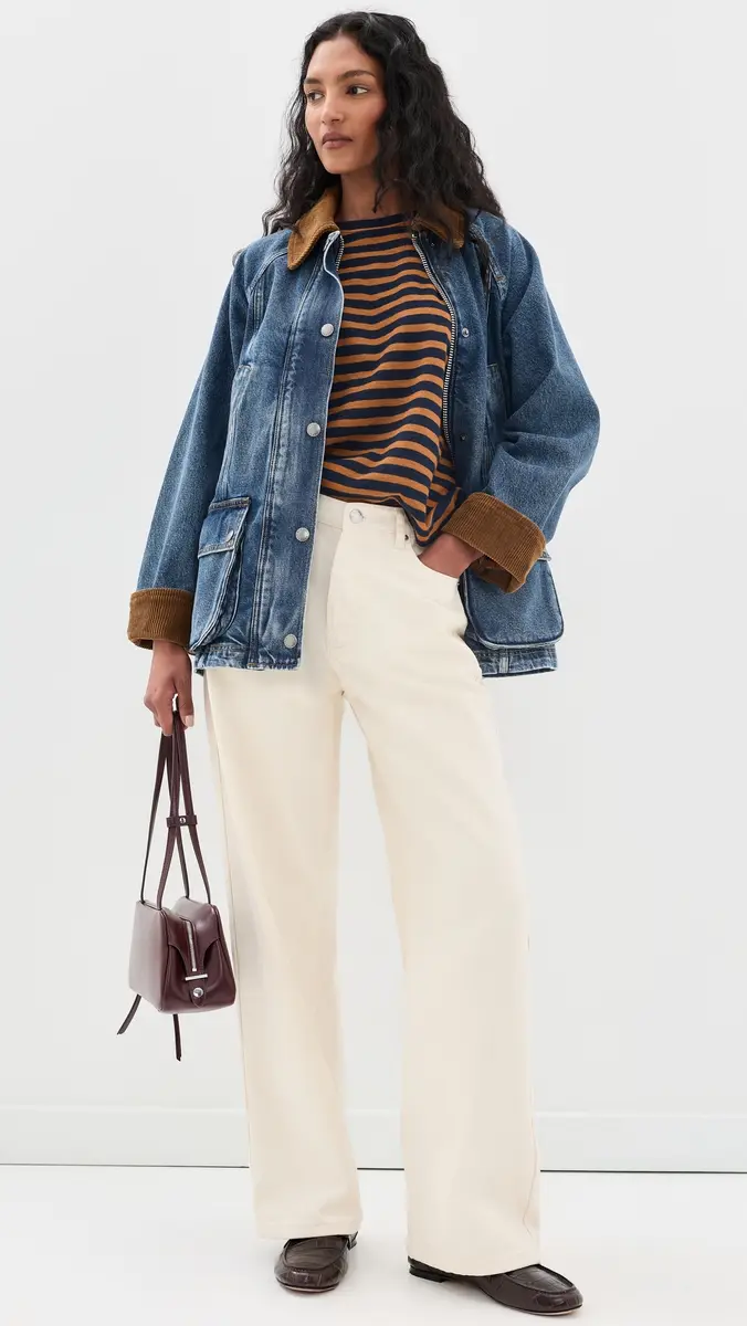 Madewell Easy Crewneck Long Sleeve Tee In Stripe | Thumbnail 5 Madewell Easy Crewneck Long Sleeve Tee In Stripe | Thumbnail 5