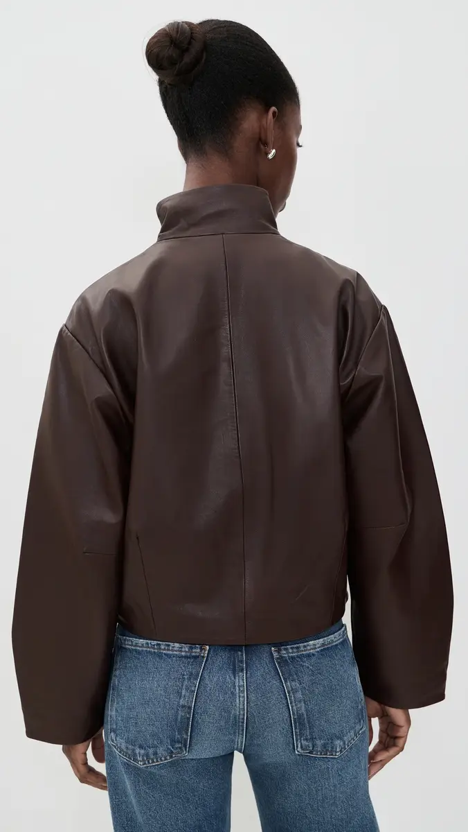 St. Agni Cocoon Zip Leather Jacket | Thumbnail 3 St. Agni Cocoon Zip Leather Jacket | Thumbnail 3