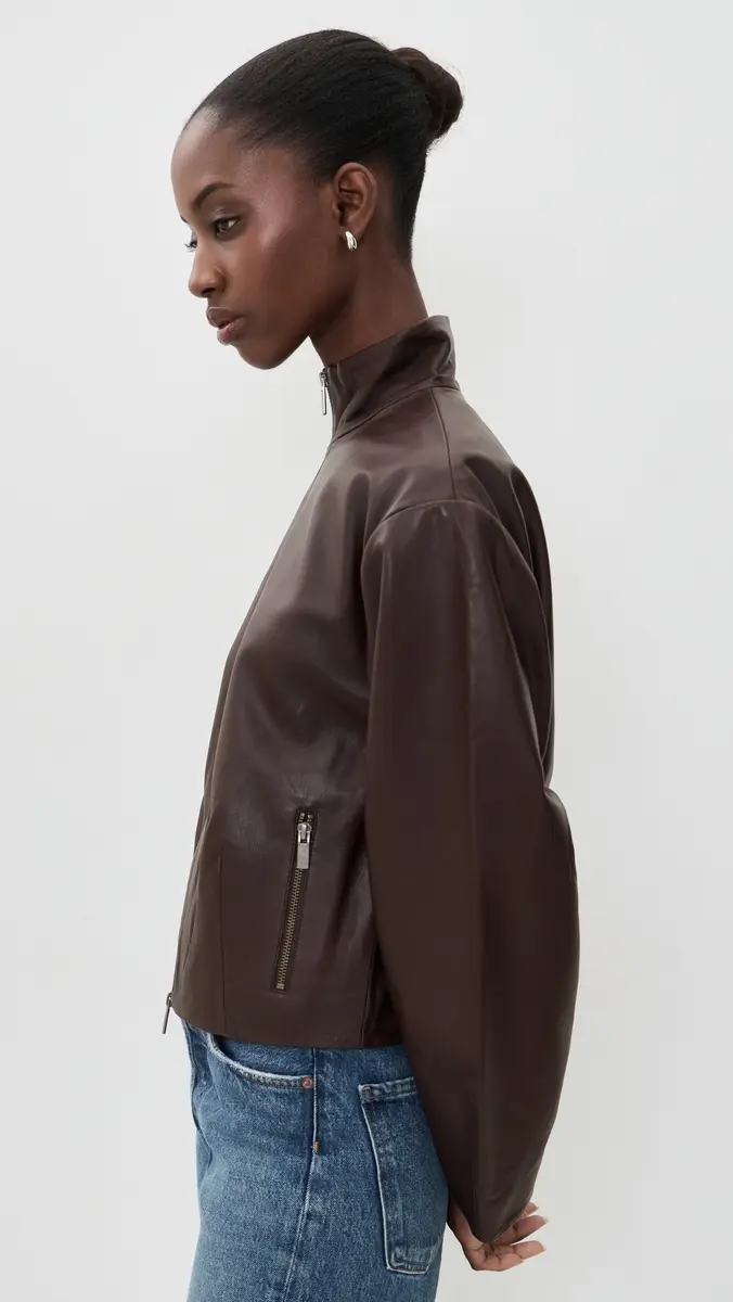 St. Agni Cocoon Zip Leather Jacket | Thumbnail 4 St. Agni Cocoon Zip Leather Jacket | Thumbnail 4