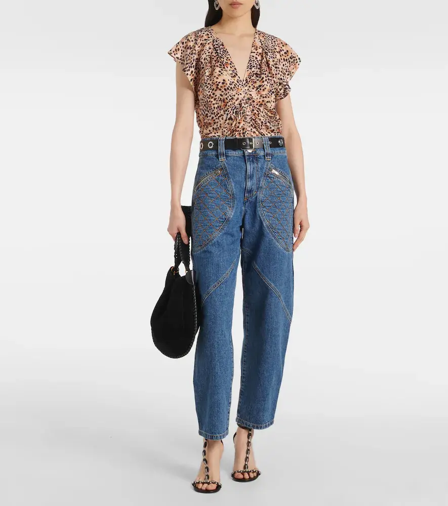 Isabel Marant Catarina quilted jeans | Thumbnail 3 Isabel Marant Catarina quilted jeans | Thumbnail 3