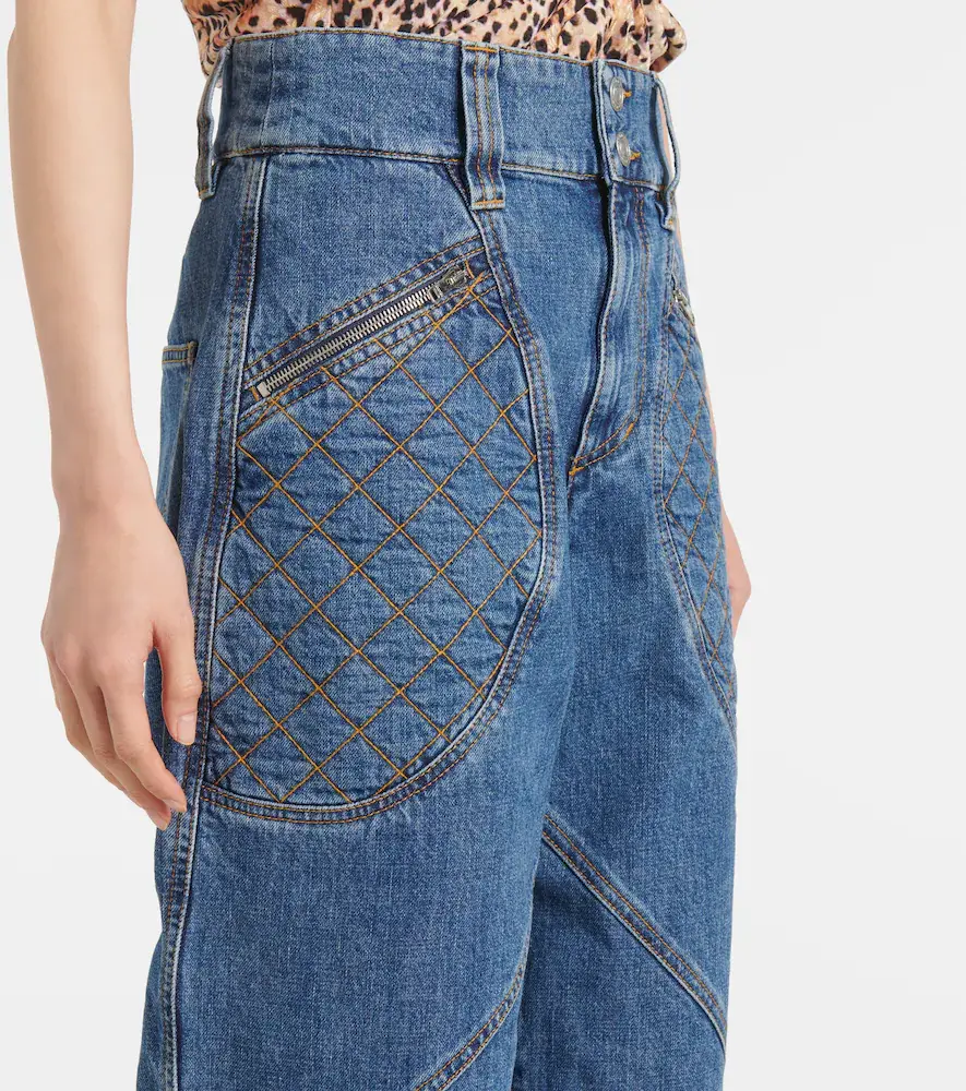 Isabel Marant Catarina quilted jeans | Thumbnail 4 Isabel Marant Catarina quilted jeans | Thumbnail 4