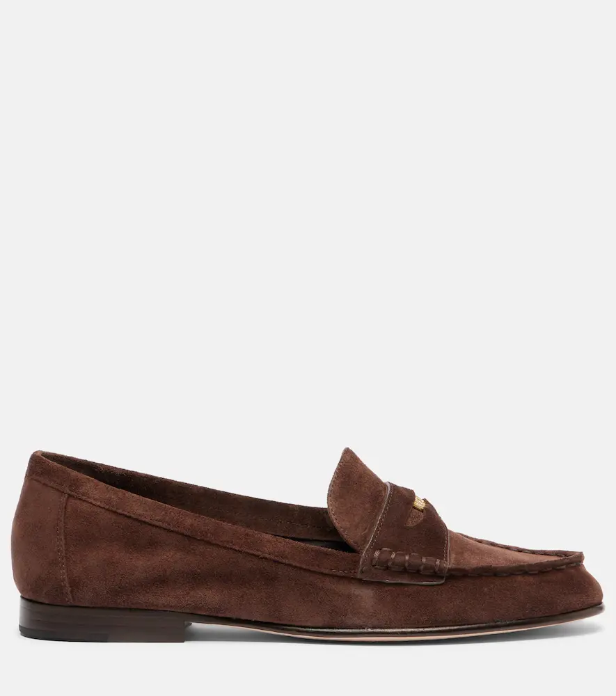 Veronica Beard Suede penny loafers | Thumbnail 2