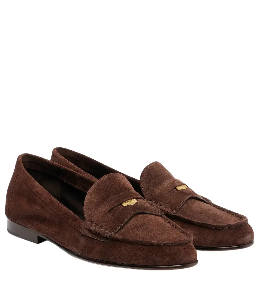 Suede penny loafers Suede penny loafers
