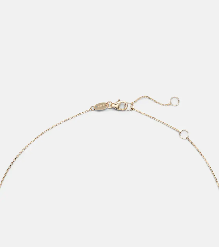 STONE AND STRAND Luxe 14kt gold necklace with emerald and diamond | Thumbnail 5 STONE AND STRAND Luxe 14kt gold necklace with emerald and diamond | Thumbnail 5