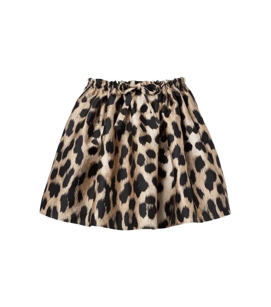 Leopard-print miniskirt Leopard-print miniskirt