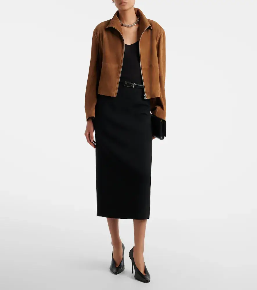 Nour Hammour Etienne suede jacket | Thumbnail 6