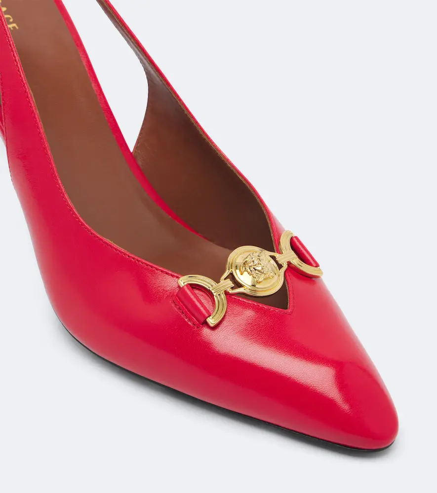 Versace Clelia Medusa leather slingback pumps | Thumbnail 2 Versace Clelia Medusa leather slingback pumps | Thumbnail 2