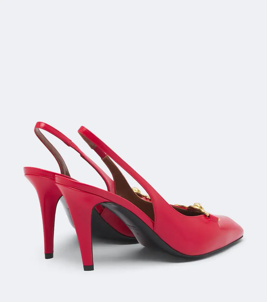 Versace Clelia Medusa leather slingback pumps | Thumbnail 4 Versace Clelia Medusa leather slingback pumps | Thumbnail 4