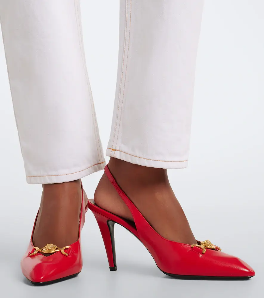 Versace Clelia Medusa leather slingback pumps | Thumbnail 5 Versace Clelia Medusa leather slingback pumps | Thumbnail 5