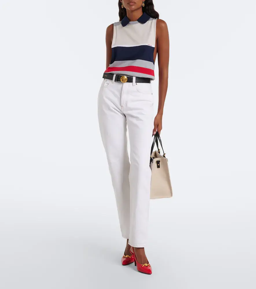 Versace Clelia Medusa leather slingback pumps | Thumbnail 6 Versace Clelia Medusa leather slingback pumps | Thumbnail 6