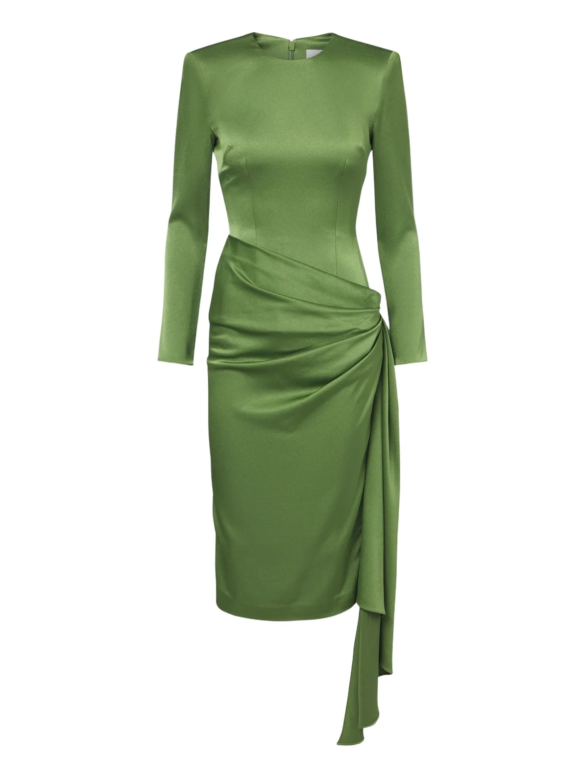 Draped crêpe satin midi dress Draped crêpe satin midi dress