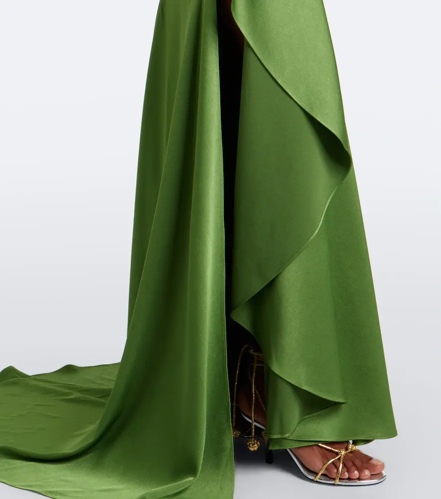 Alex Perry Draped crêpe satin gown | Thumbnail 5
