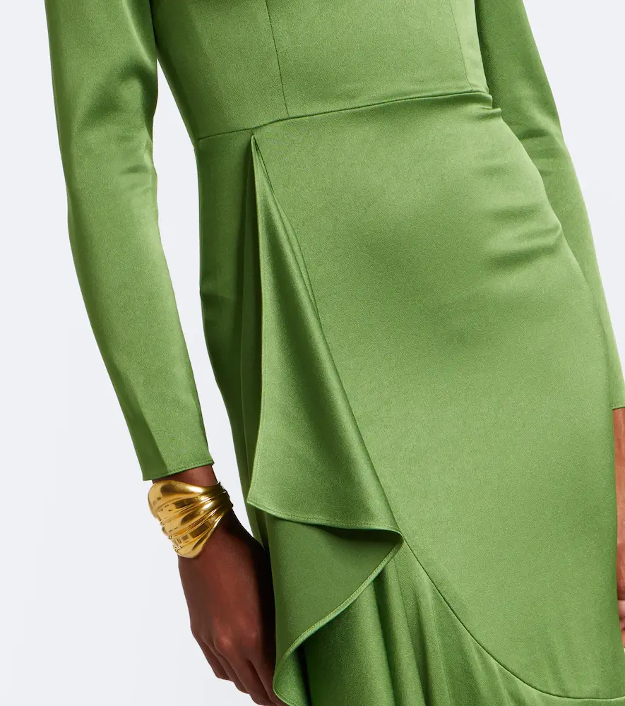 Alex Perry Draped crêpe satin gown | Thumbnail 6