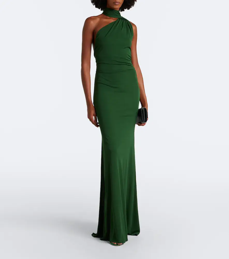 Alex Perry One-shoulder jersey gown | Thumbnail 2